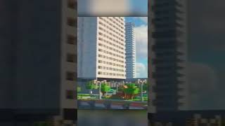 Новый Арбат в майнкрафт!  #minecraft #москва #русскийгород #senka  #новыйарбат #арбат #shorts