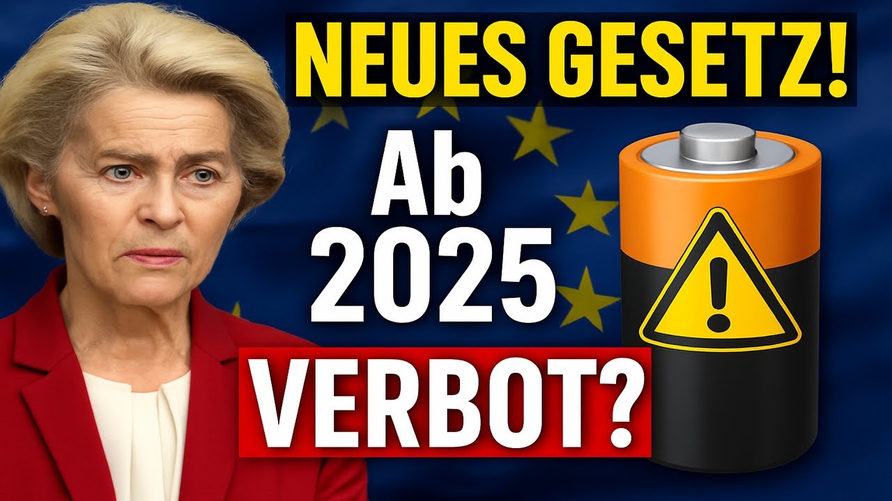 ❗️🔥 EU-Gesetz August 2025: ❗️🔥 Was Du über Batterien JETZT wissen musst!