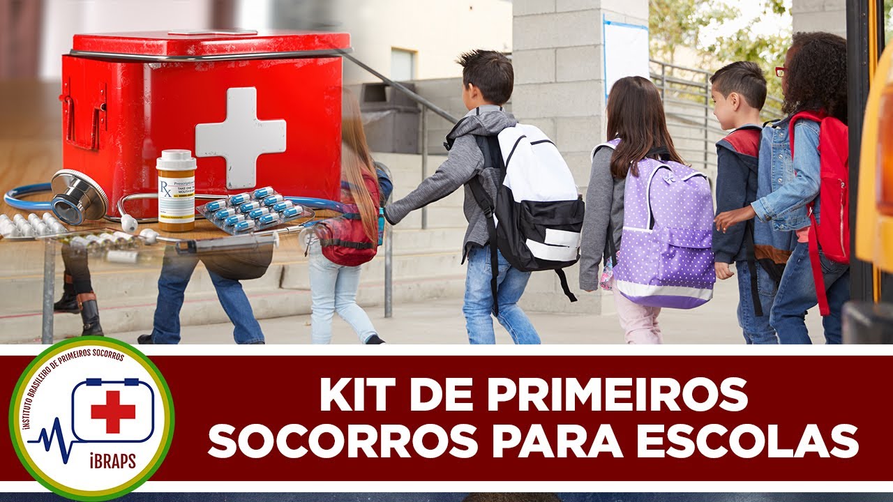 Kit Primeiros Socorros para Escolas Lei Lucas