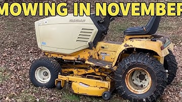 MOWING IN NOVEMBER