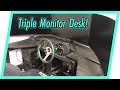 I built a budget triple monitor desk for sim drifting and racing