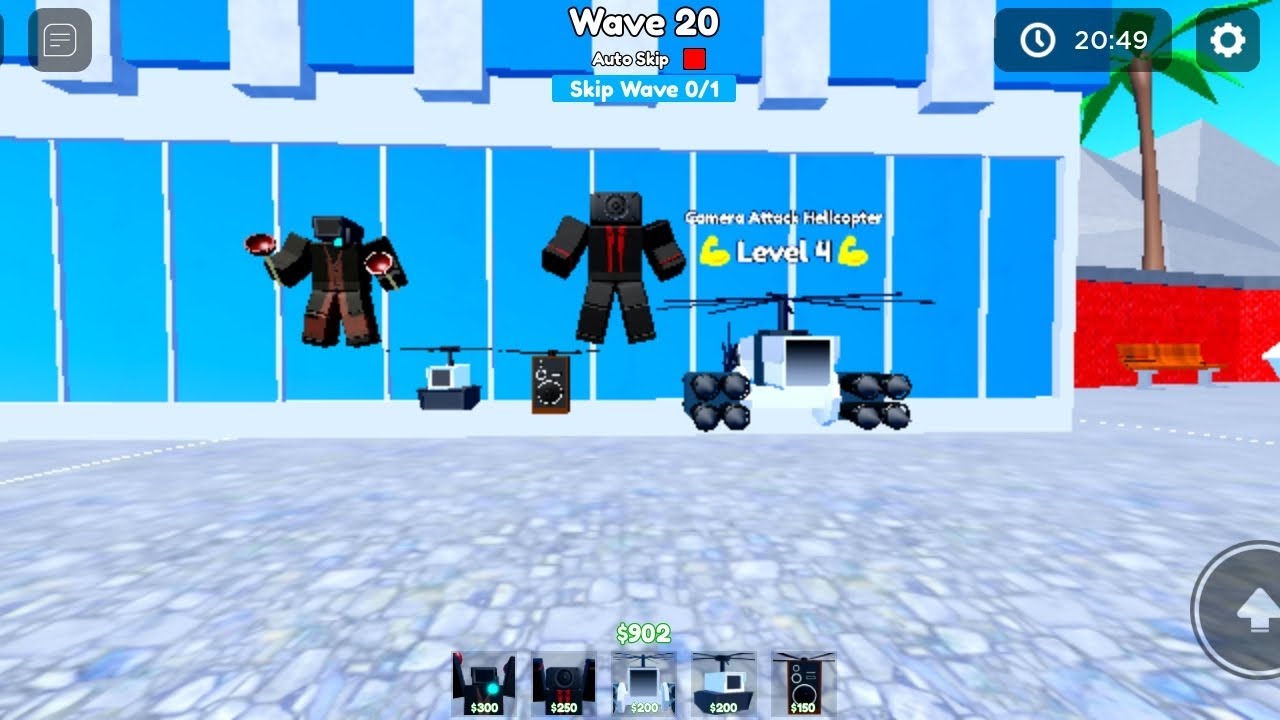 только летающие юниты Toilet Tower Defense