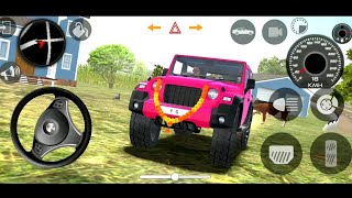 New Mahindra Thar modified 👿 indian cars simlutor gameplay village map driving indian car simulator