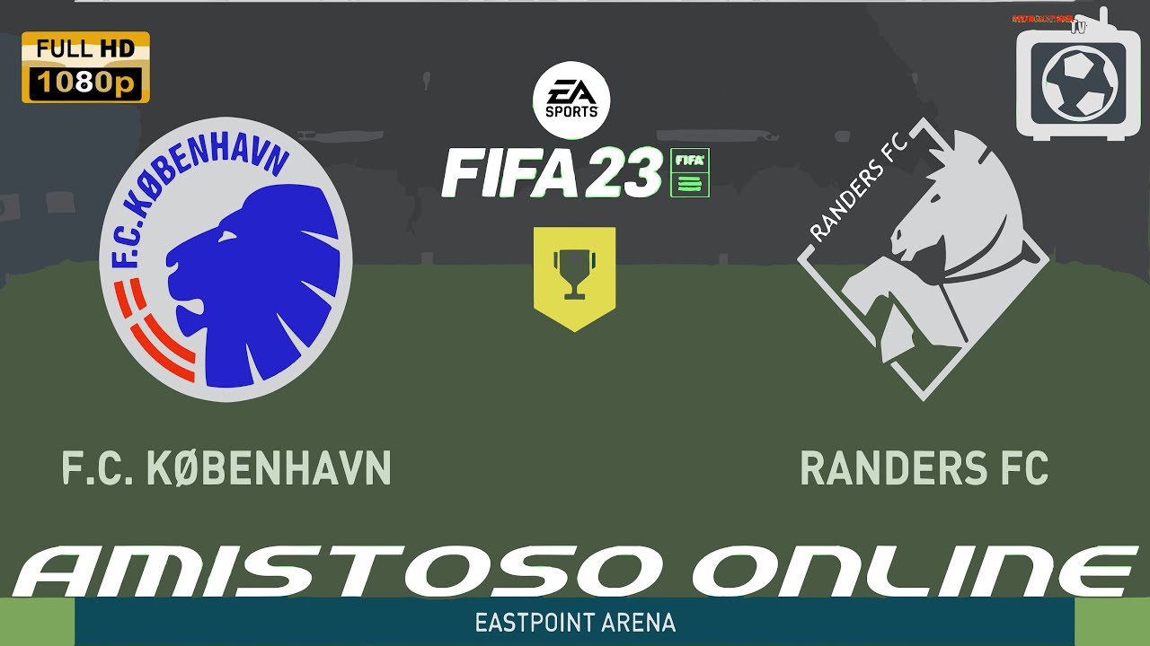 Kobenhavn x Randers | FIFA 23 Gameplay AMISTOSO ONLINE | Ao Vivo | Eastpoint Arena [PS4]