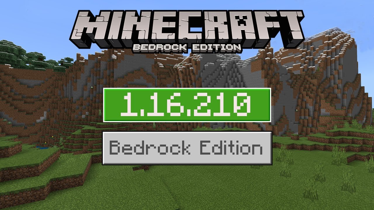1.16.210 Released! Minecraft BEDROCK UPDATE Out! Minor Update & Fixes