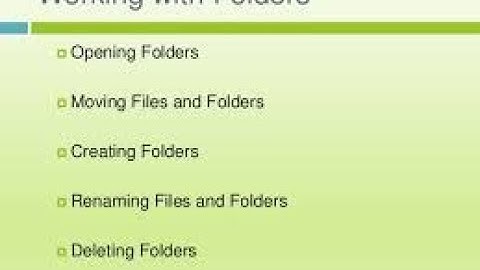 Std  4 Computer  Chapter  3 Working with Files and Folders Part 2