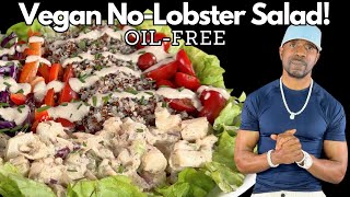 Healthy Vegan No-Lobster Salad Bowl Oil-Free
