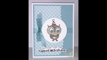 Adorable Owl Accordion Fold Card