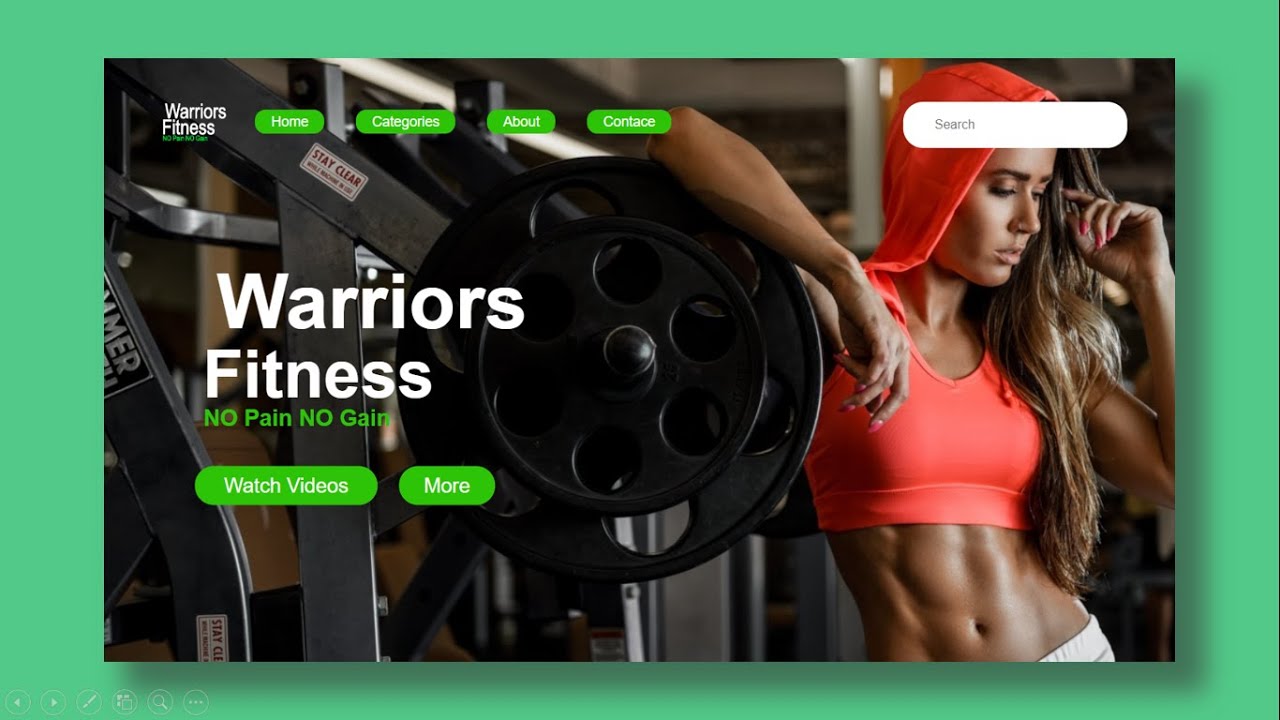 Create Fitness Website From Scratch Using HTML & CSS