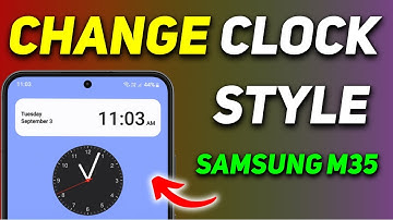 How to Change Clock Style on Home Screen Samsung Galaxy M35