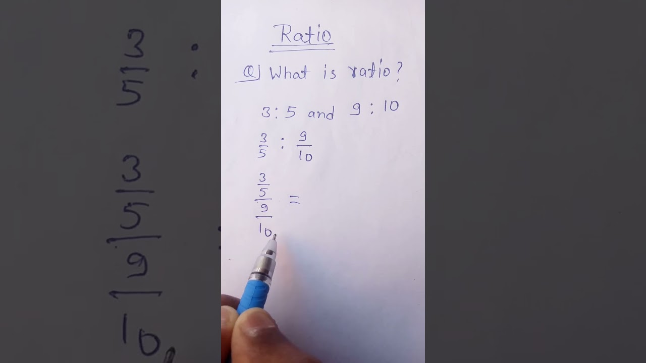 Ratio | What is the ratio | 3:5 & 