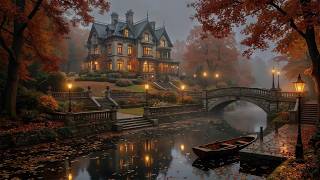Soft Autumn Rain at a Quiet Lakeside Manor | Dark Academia Playlist for Study, Reading & Relax screenshot 2