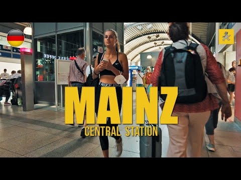 Mainz Walk | Walking around Mainz Central Station, Germany [4K60]