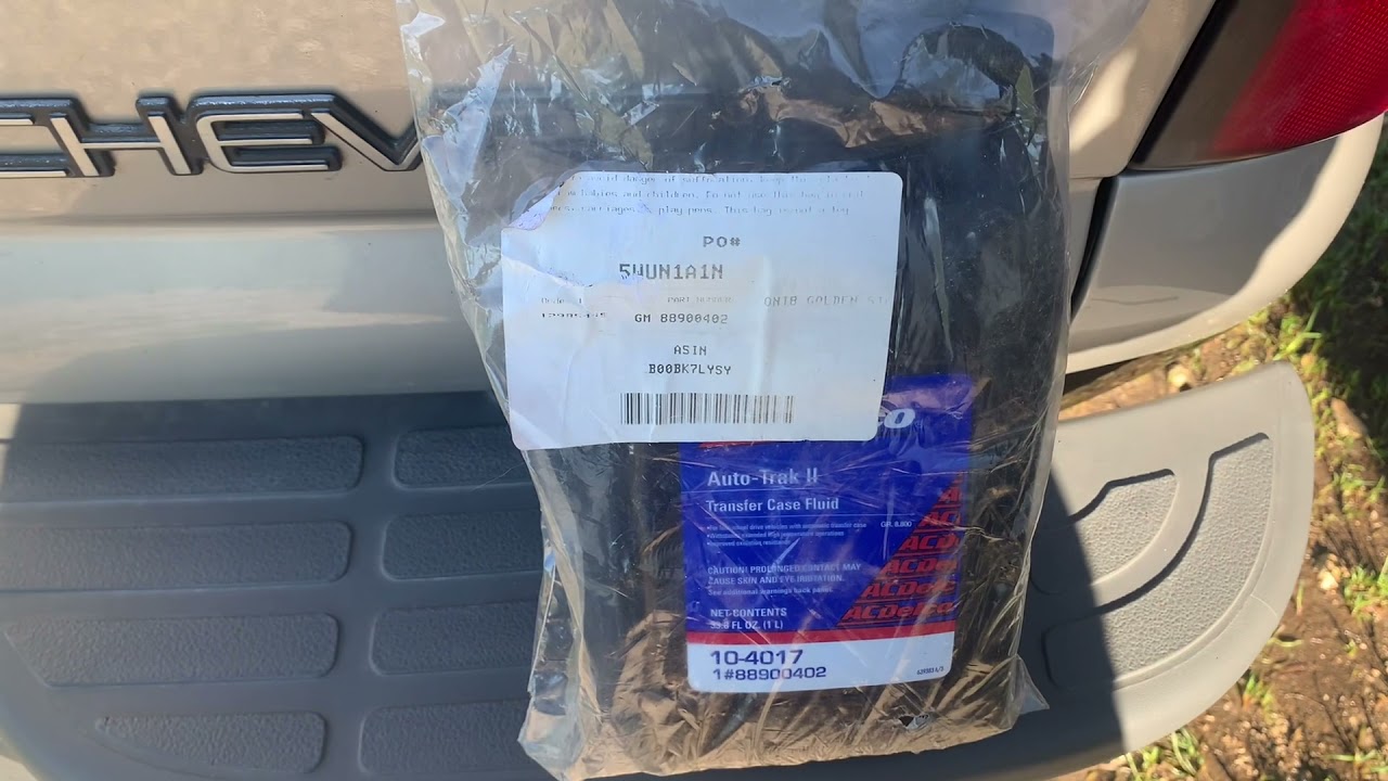 Тип и объем жидкости в раздаточной коробке для GM Tahoe, Suburban, 4WD 99-06