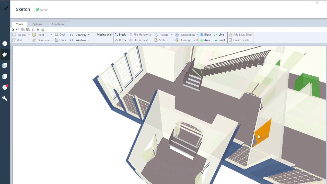 Xactimate Xpert Tip: Add a Sloped Ceiling to a Room in Sketch - YouTube