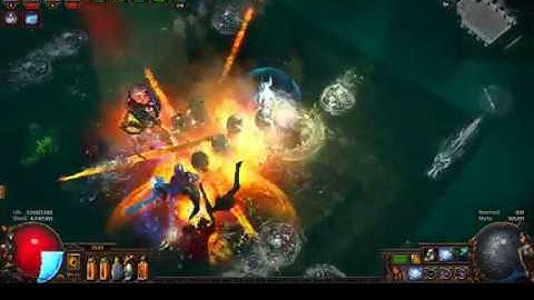 Flame Golem 101 - Hydra boss run with Multiple Totem support and new Animate Guardian