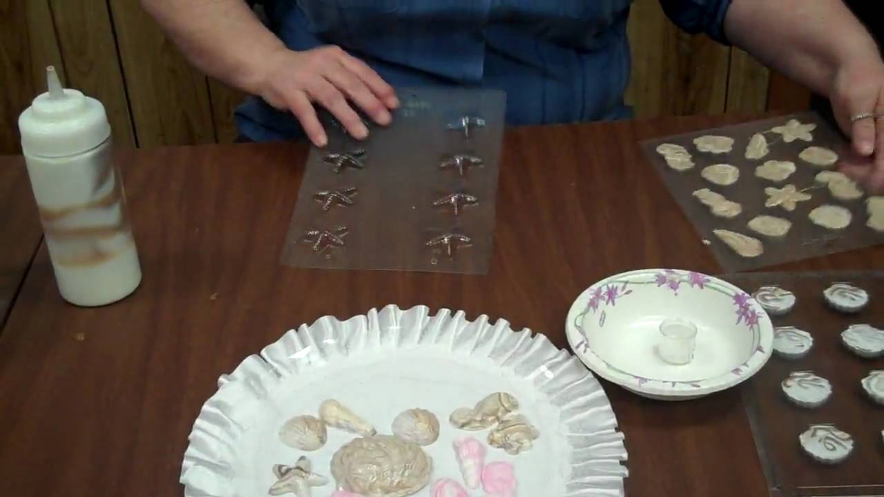 Making Chocolate Candies Using Seashell Candy Molds - YouTube