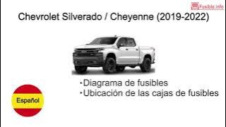 Diagrama de fusibles Chevrolet Silverado / Cheyenne (2019-2022)