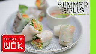 Fresh Vietnamese Summer Roll Recipe with Nuoc Cham Sauce!