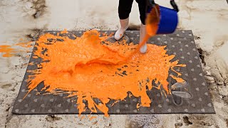 Relax and calm your nerves  oddly satisfying rug cleaning ASMR