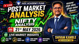 NIFTY Post Market Analysis | 21 May 2026 | AOC Calculator Strategy | 2 Profitable Trades 🔥