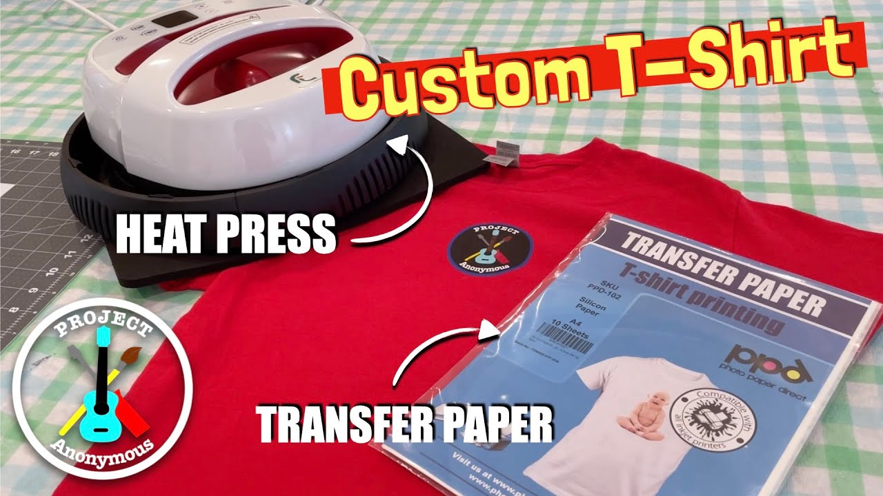 Custom T-Shirts Using a Heat Press & Transfer Paper 