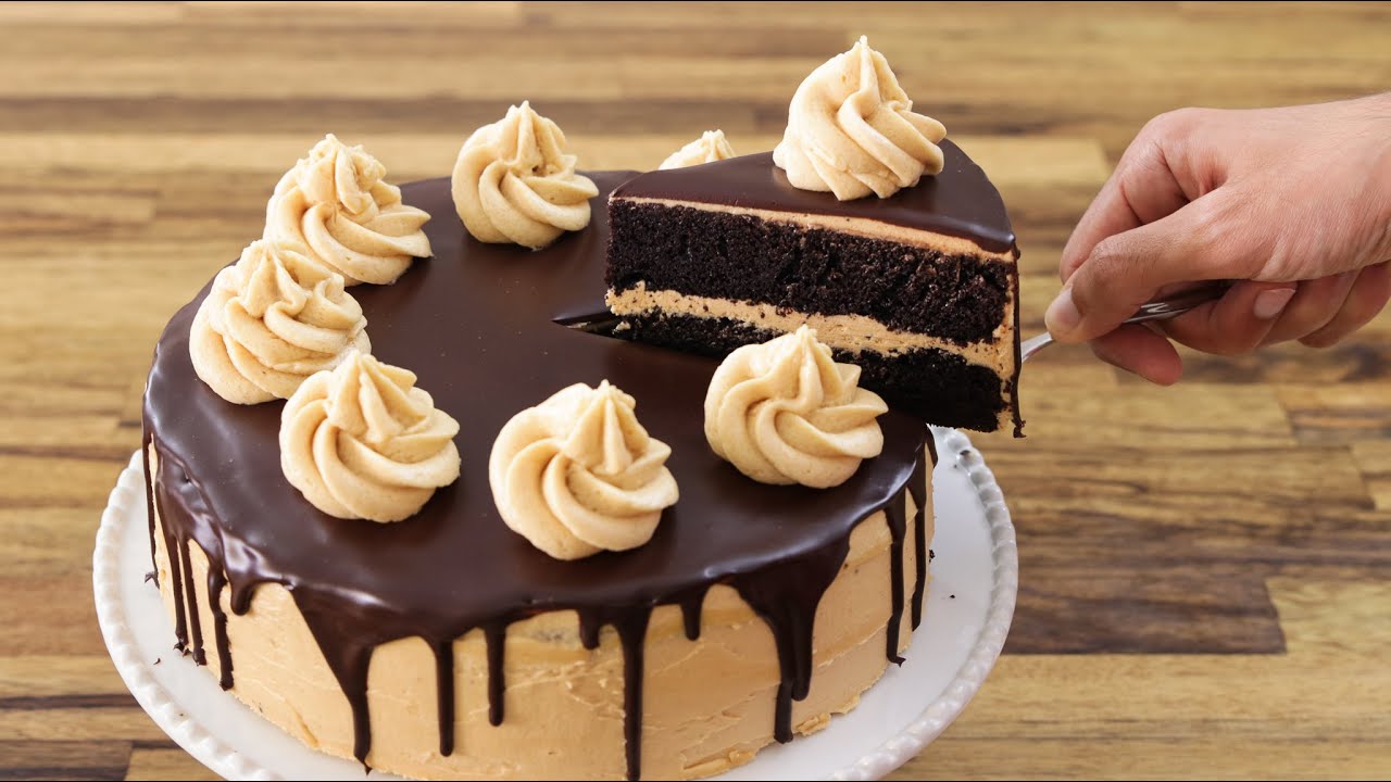 Chocolate Peanut Butter Cake Recipe - YouTube