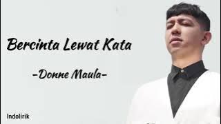 Bercinta Lewat Kata - Donne Maula | Lyrics Video (OST Jatuh Cinta Seperti di Film-Film)