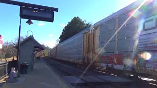 #2575 CSX E7?? Empty Coal train & CSX Q276-11 Loaded Autorack with NS SD70M-2