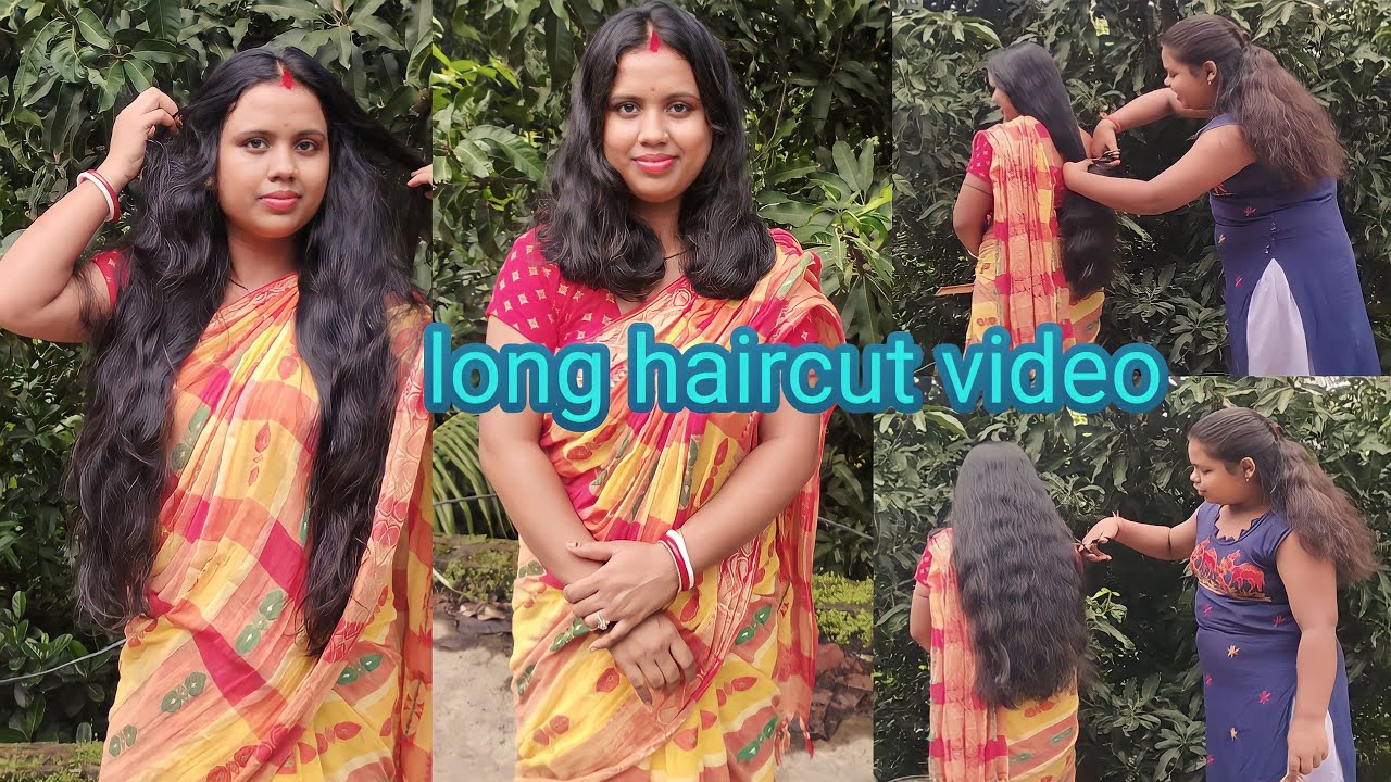লম্বা চুল কেটে ছোট করে ফেললাম। hair cut at home। long haircut video। my long haircut vlog।haircut।