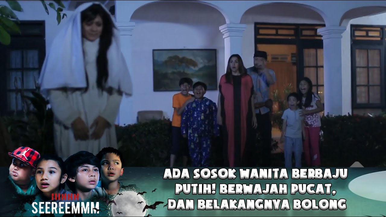 ADA SOSOK WANITA BERBAJU PUTIH! BERWAJAH PUCAT, DAN BELAKANGNYA BOLONG - IH SEREM