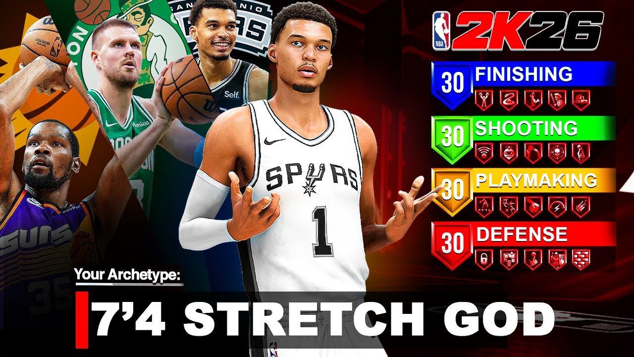 This 7 FOOT 4 STRETCH GOD is THE BEST BUILD in NBA 2K26! - YouTube