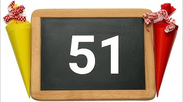 51 to 60, Counting fiftyone to sixty, how to write number, 51 to 60 Number, easy learning, P-124