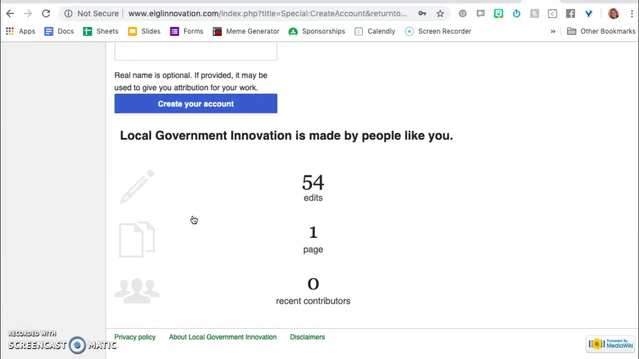 Creating an ELGL Innovation Wiki Account