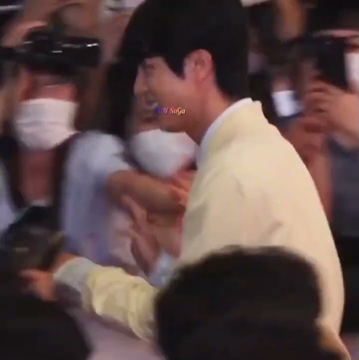 Jin touched an army's hand😳She's so lucky😭😭#seokjin #jin #bts #ot7