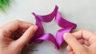 Ribbon Flower | How to Make Easy Ribbon Flower