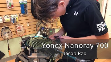 Time Lapse: How to String a Yonex Nanoray 700 Badminton Racquet