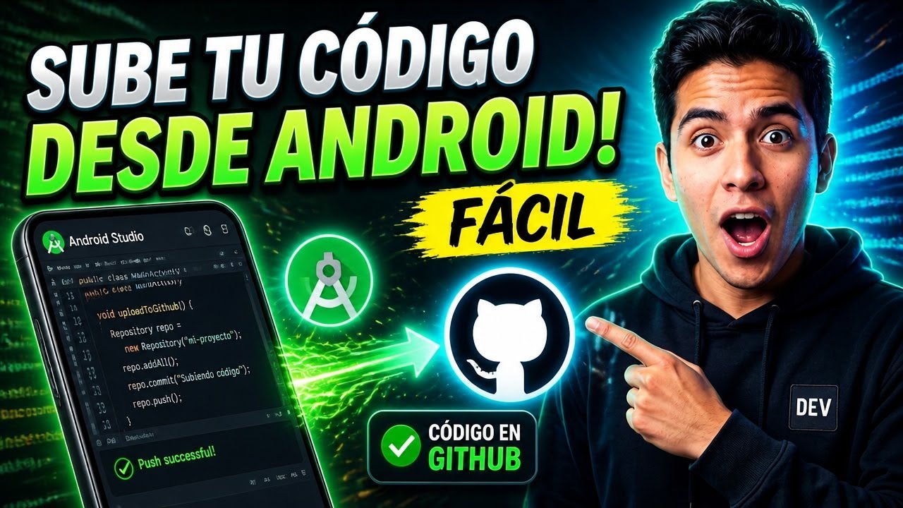 Sube tu código a GitHub desde Android Studio: ¡FÁCIL! - YouTube