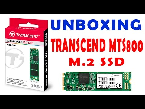 Transcend MTS800 M2 SSD 256Gb Unboxing