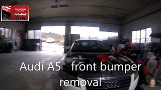 Audi A5 front bumper removal