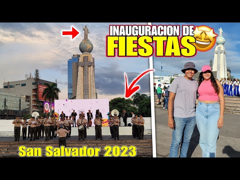 ASI COMENZARON LAS FIESTAS AGOSTINAS EN EL SALVADOR DEL MUNDO CON MI NOVIA 🤩