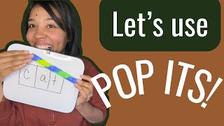 8 FUN ways to use POP ITS for learning to read!