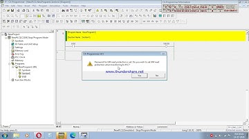 Setting Password in Omron PLC CP/CJ/CS