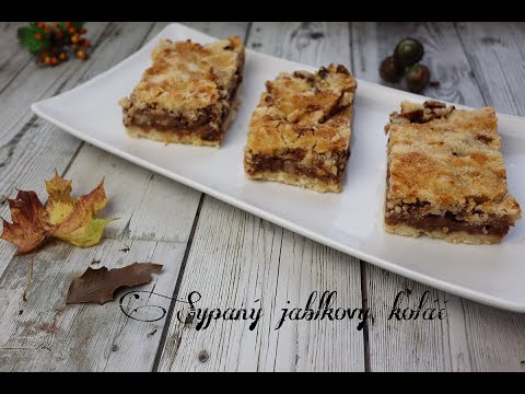 Sypaný jablkový koláč | Videorecept | Dvě v troubě | CZ/SK HD recipe