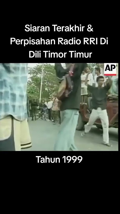 Siaran Terakhir RRI di Timor Timor #timtim#radio#militer#kopassus#siaranpagi