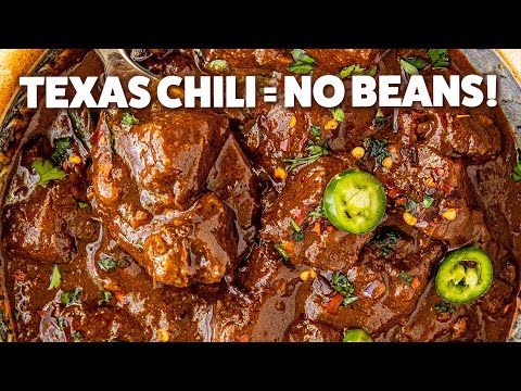 Texas-Style Chili Recipe - All Meat, No Beans!