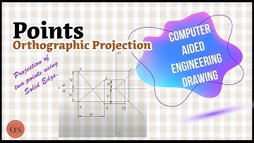 Projection of two points using Solid Edge.
