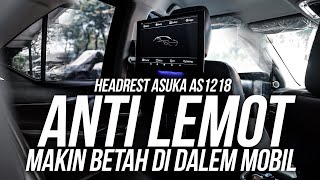 REVIEW HEADREST CLIP ON ANDROID ASUKA AS 1218 #smreview