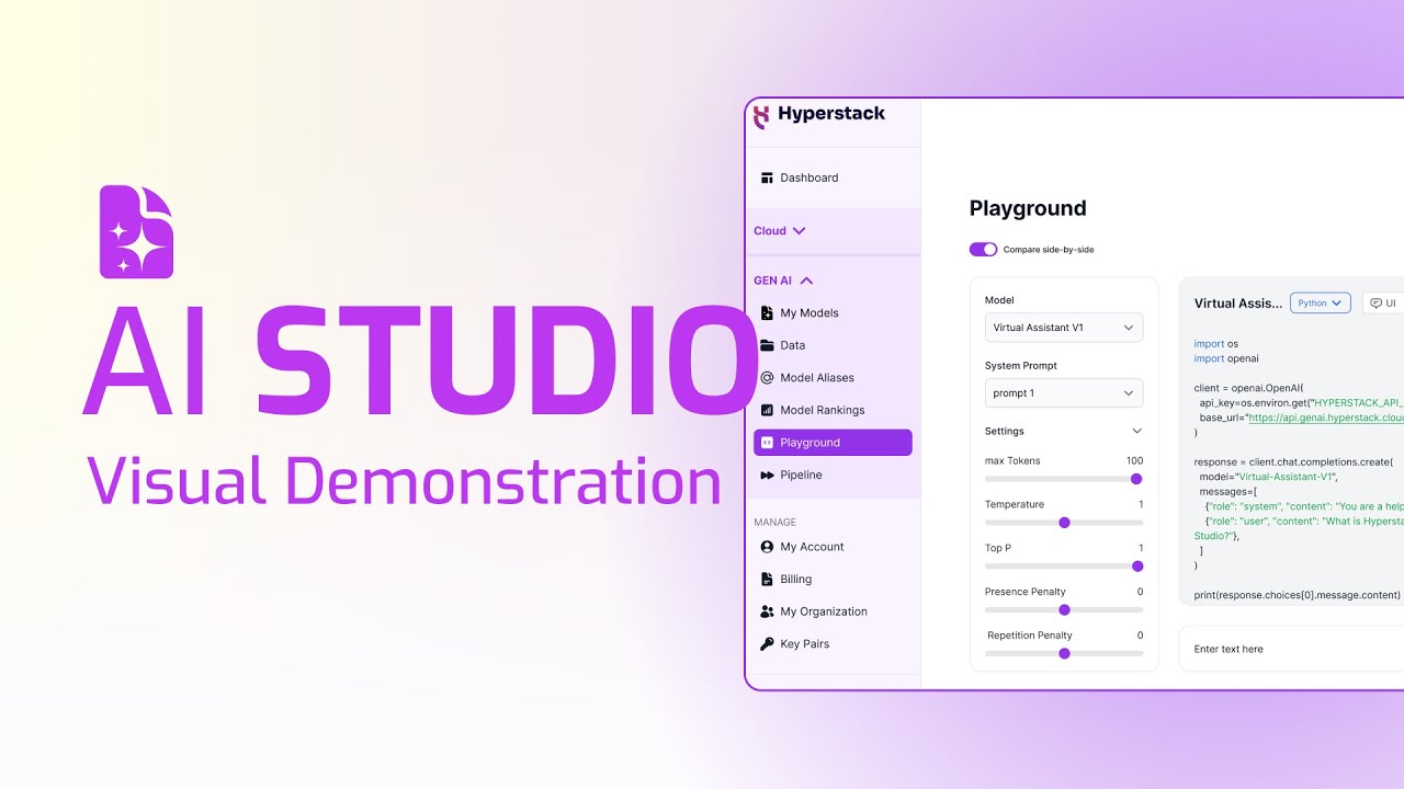 Hyperstack AI Studio Platform Demo: Fine-Tune, Evaluate, and Deploy ...