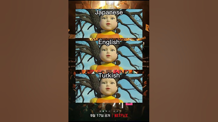 Squid Game Korece , İngilzice, Türkçe Yeşil ışık Kırmızı ışık